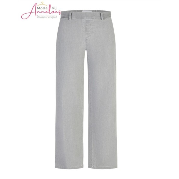 Anna Montana broek 1045 Mila wide flexi Milano- Grau / Grijs Anna Montana broek 1045 Mila wide flexi Milano- Grau / Grijs